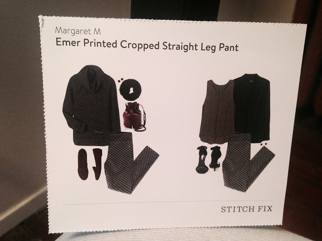 Emer Printed Cropped Straight Leg Pant